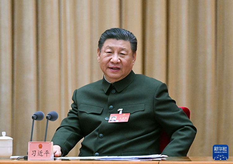 習(xí)近平出席解放軍和武警部隊(duì)代表團(tuán)全體會(huì)議